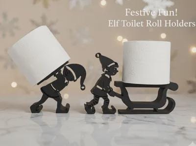 Christmas Elf Toilet Paper Holders
