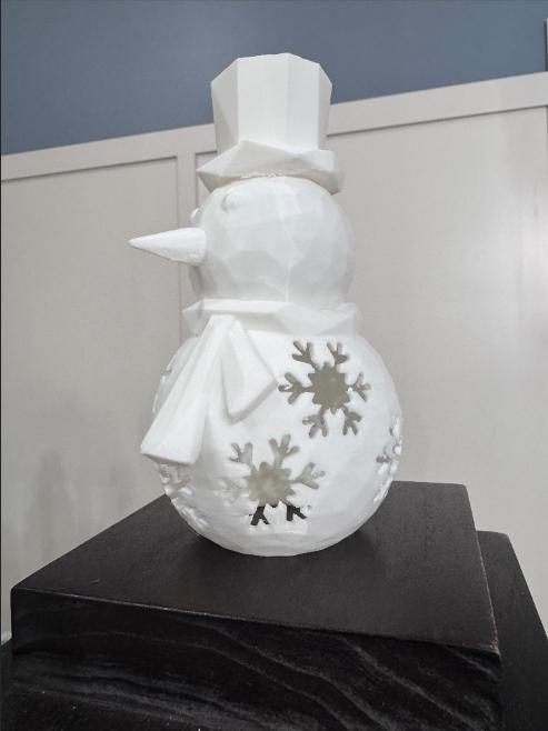 Christmas Snowman tea light