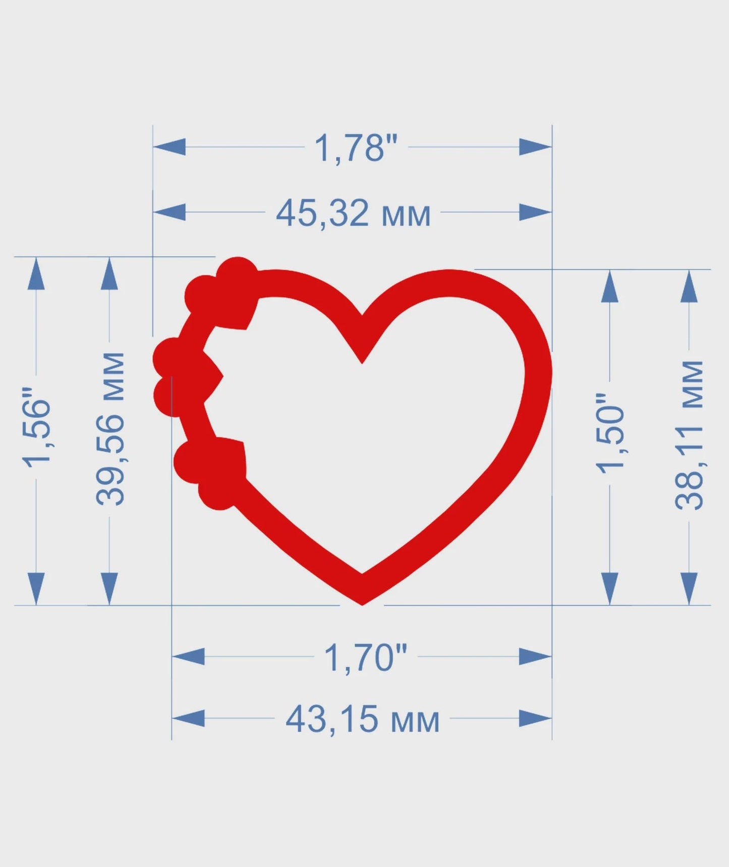 Heart Straw Toppers (Set of 3)