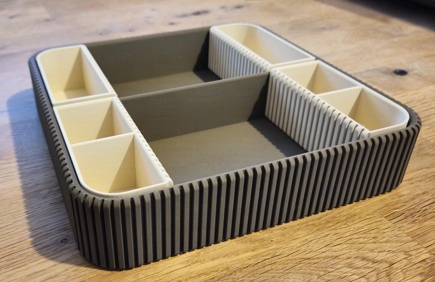 3D Printed Bathroom & Makeup Organizer | Modern Vanity Storage Tray | Desk, Office or Cosmetic Holder | Minimal Home Organization