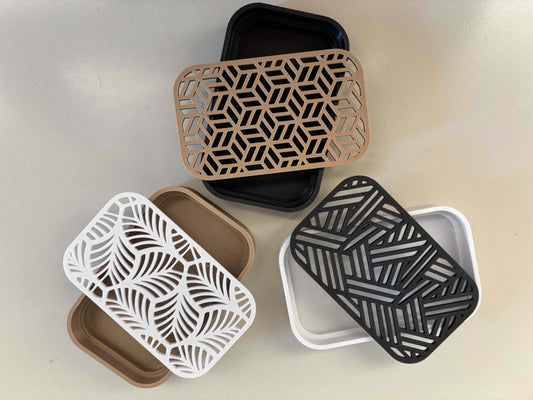 3D Printed Bar Soap Holder | Modern Drain Soap Dish | Quick-Dry Soap Saver | Minimalist Bathroom Decor | Custom Colors | Handmade