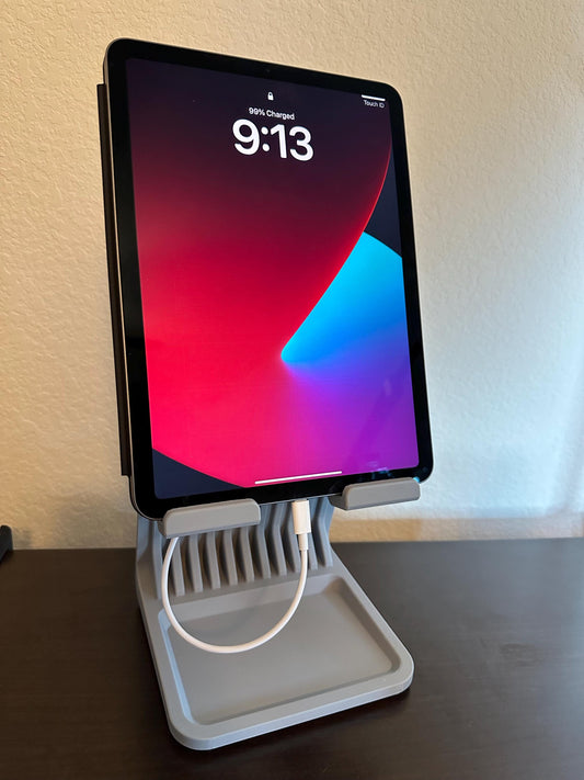 Ergonomic Desk Holder, 3D Printed iPad Dock