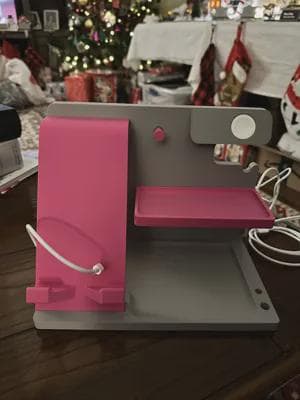 The GlideLine Multi-Gadget Charging Docking Station - Personalized, Multi-Device Charging Stand for Phone, Smartwatch & Earbuds