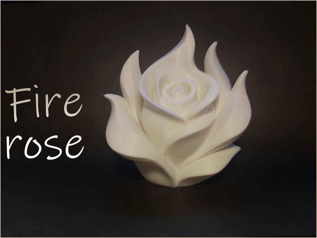 3D Printed Rose Decor