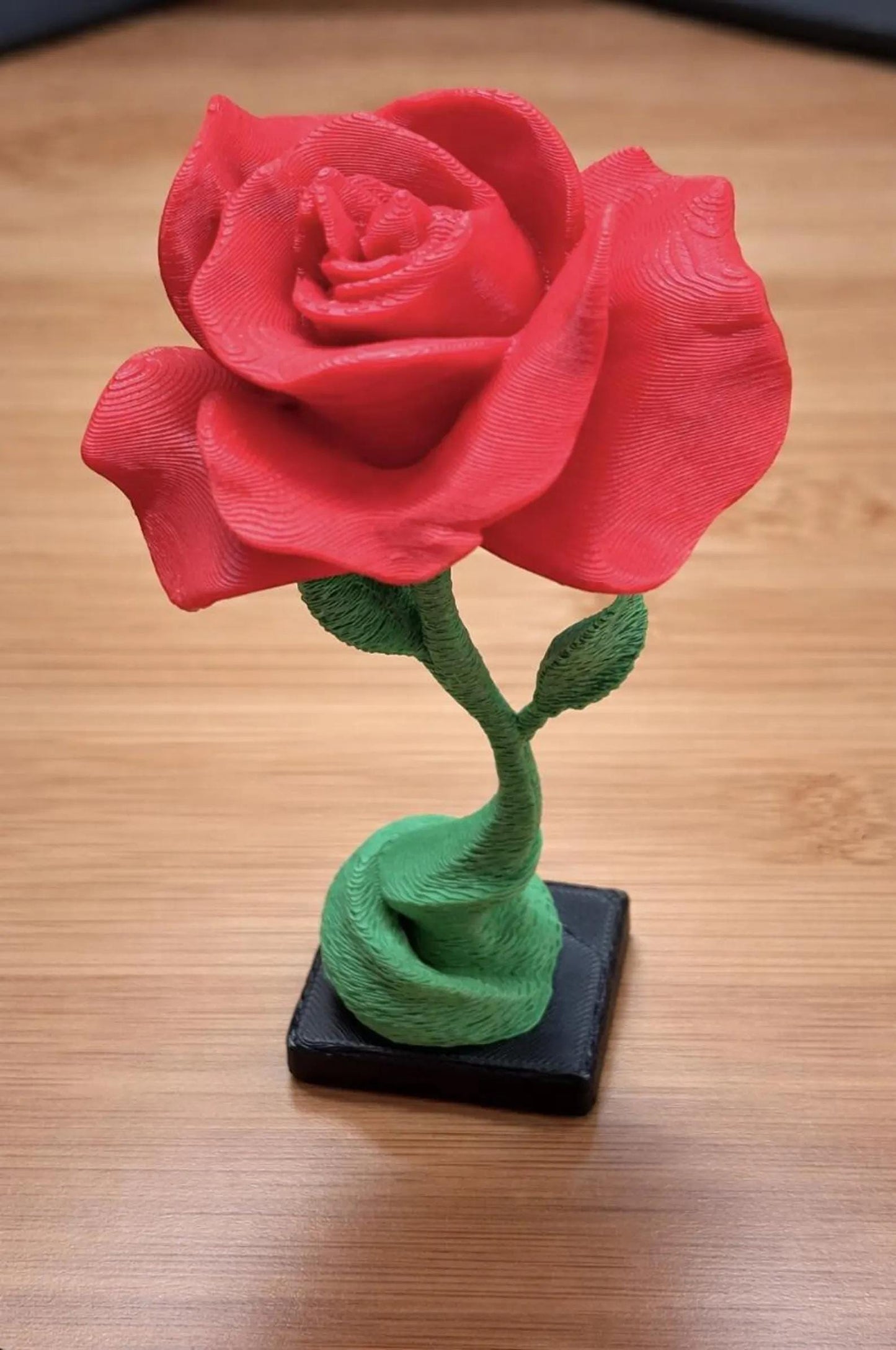 Black Rose Sculpture STL File