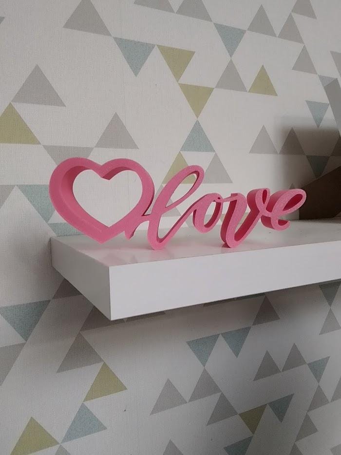 Valentine’s Day Shelf Decor