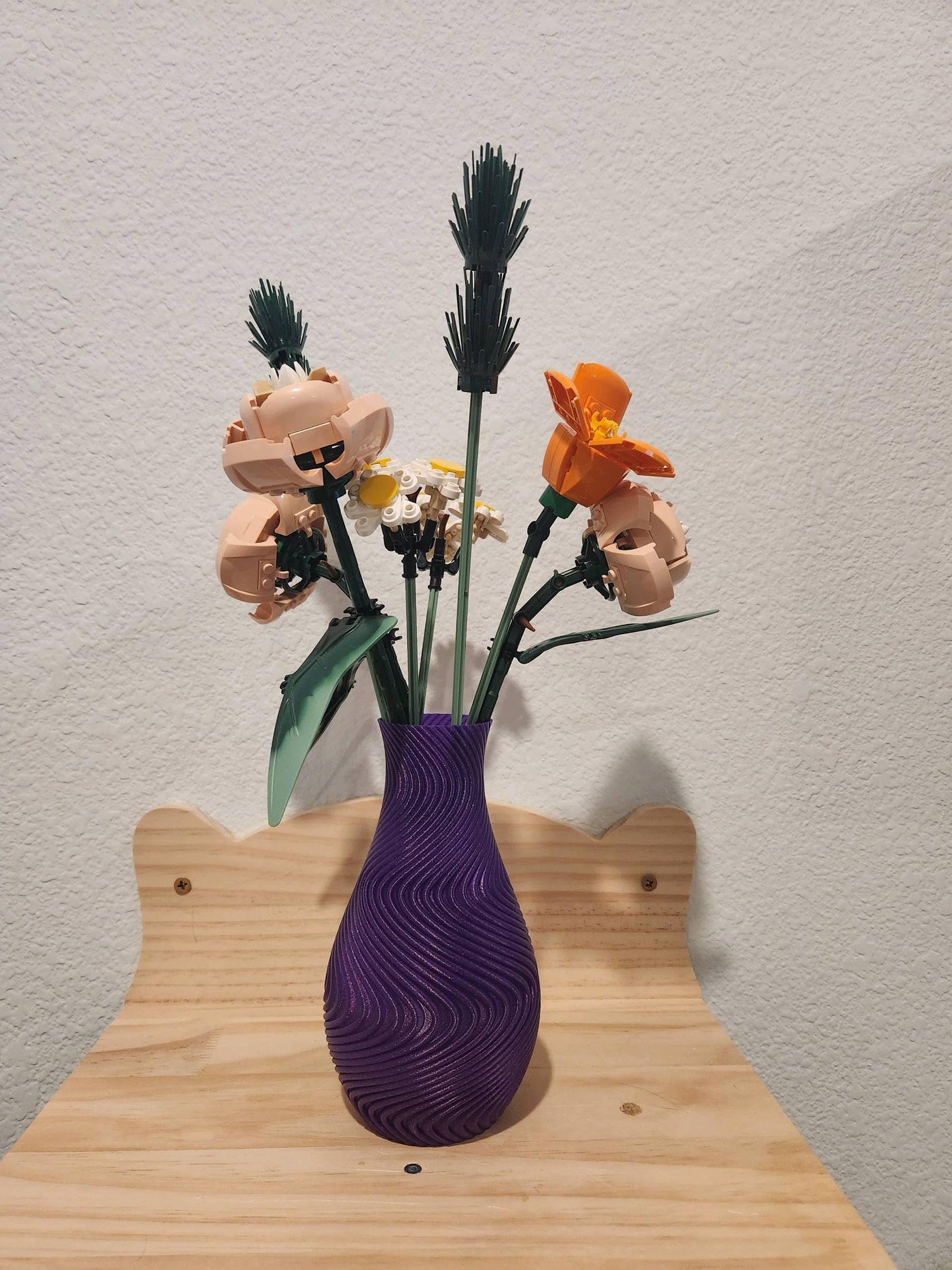 3D Printed Cosmic Swirl Vase – Modern Gradient Home Decor