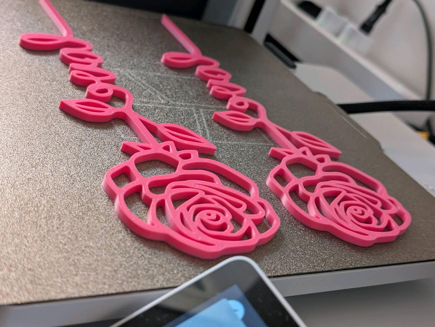 LOVE Rose Script Décor – 3D Printed Valentine’s Day Gift