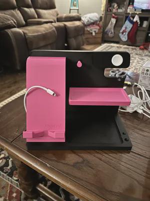 The GlideLine Multi-Gadget Charging Docking Station - Personalized, Multi-Device Charging Stand for Phone, Smartwatch & Earbuds