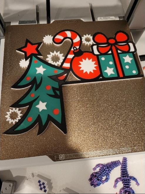 Christmas Tree & Gifts Door Corner