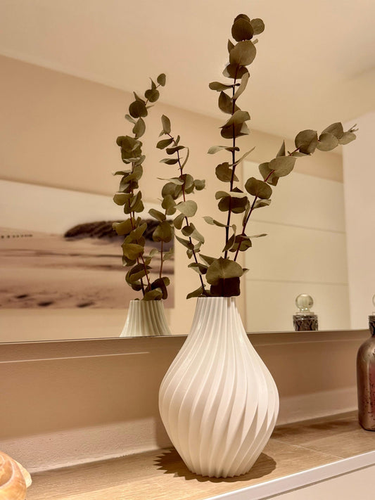 Scandinavian Soft-Wave Textured Vase