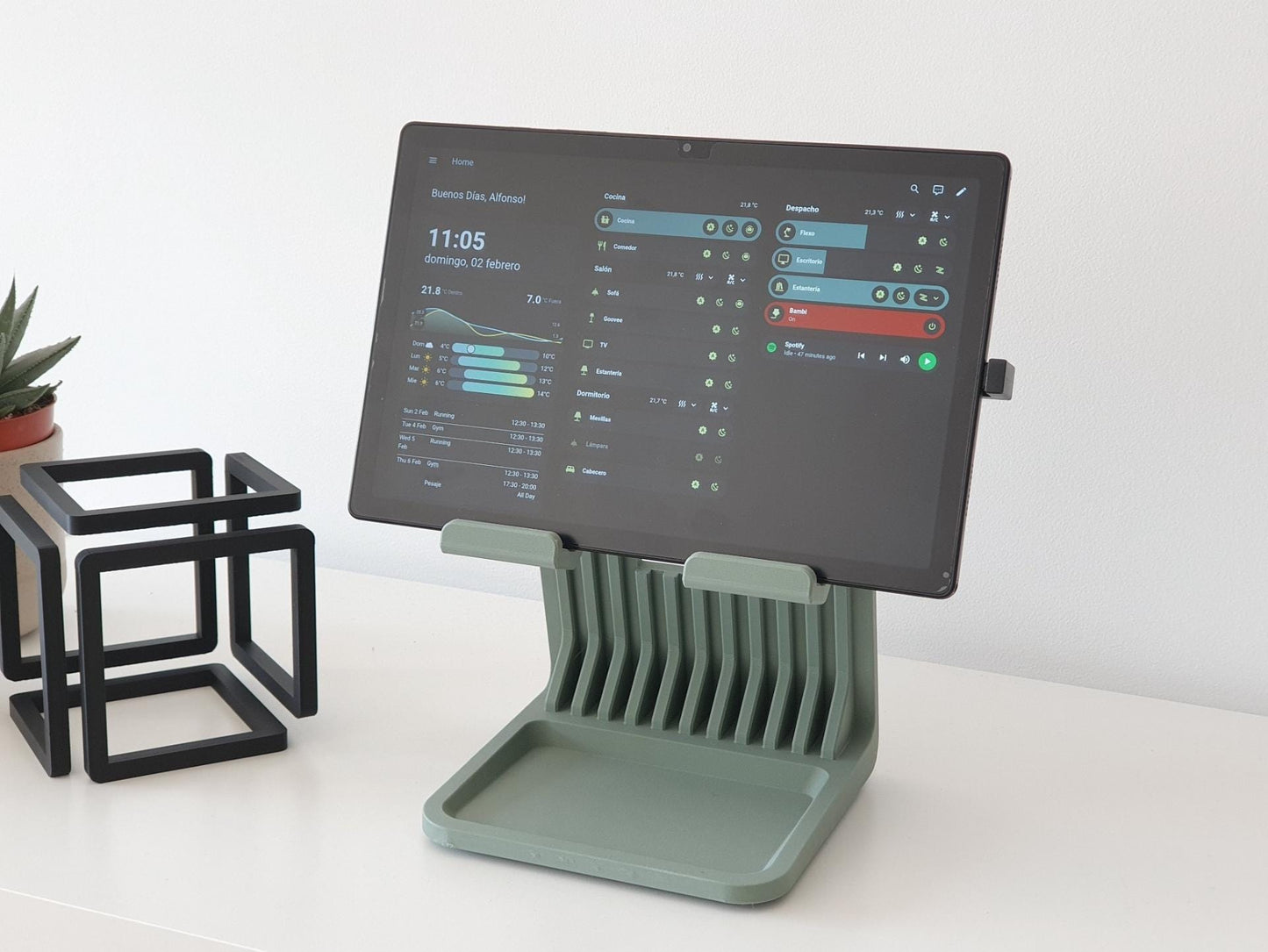 Ergonomic Desk Holder, 3D Printed iPad Dock