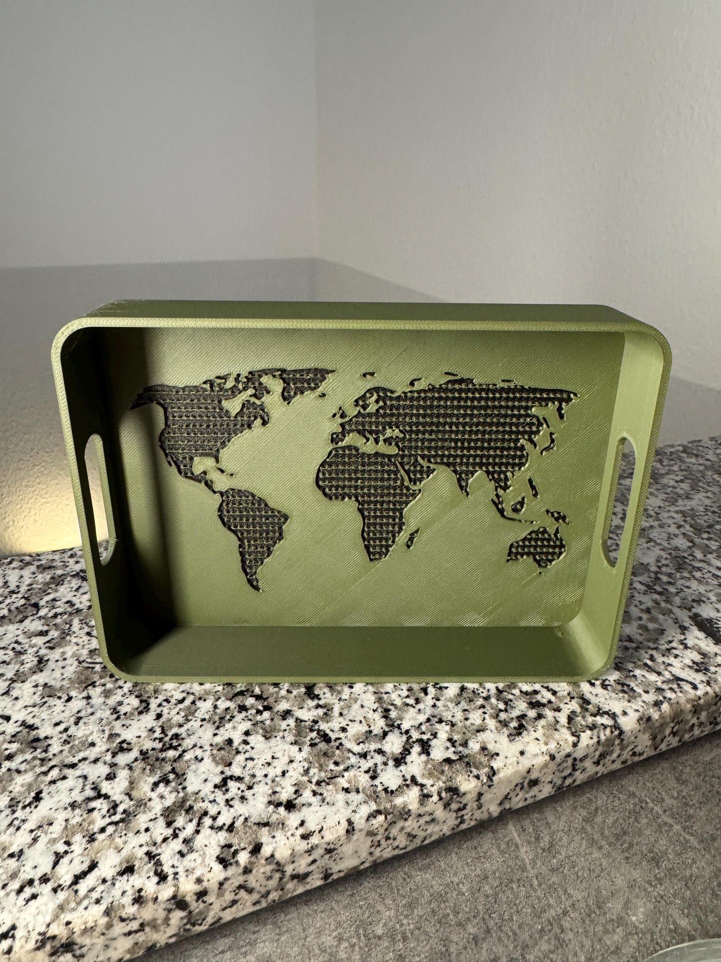Coffee Table Organizer, Modern Travel Decor Tray