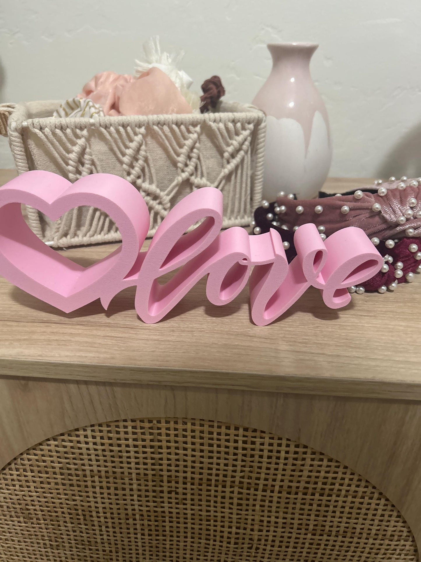 Valentine’s Day Shelf Decor