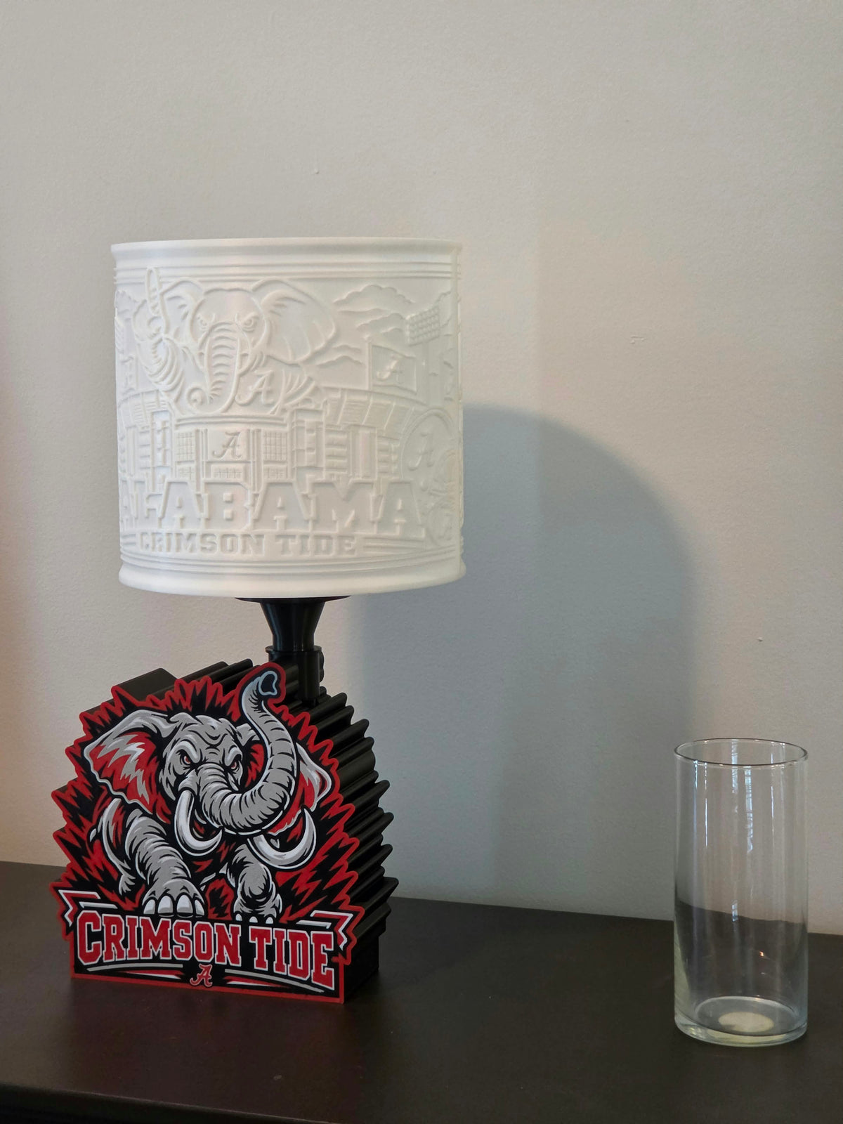 Custom College Football Lithophane Lamp – 3D Printed Sports Décor | UniqueXclusives