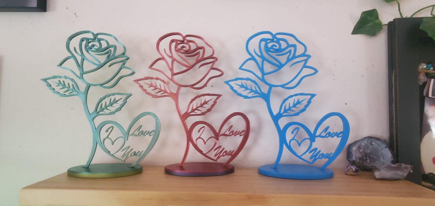 3D Rose “I Love You” Valentine Gift