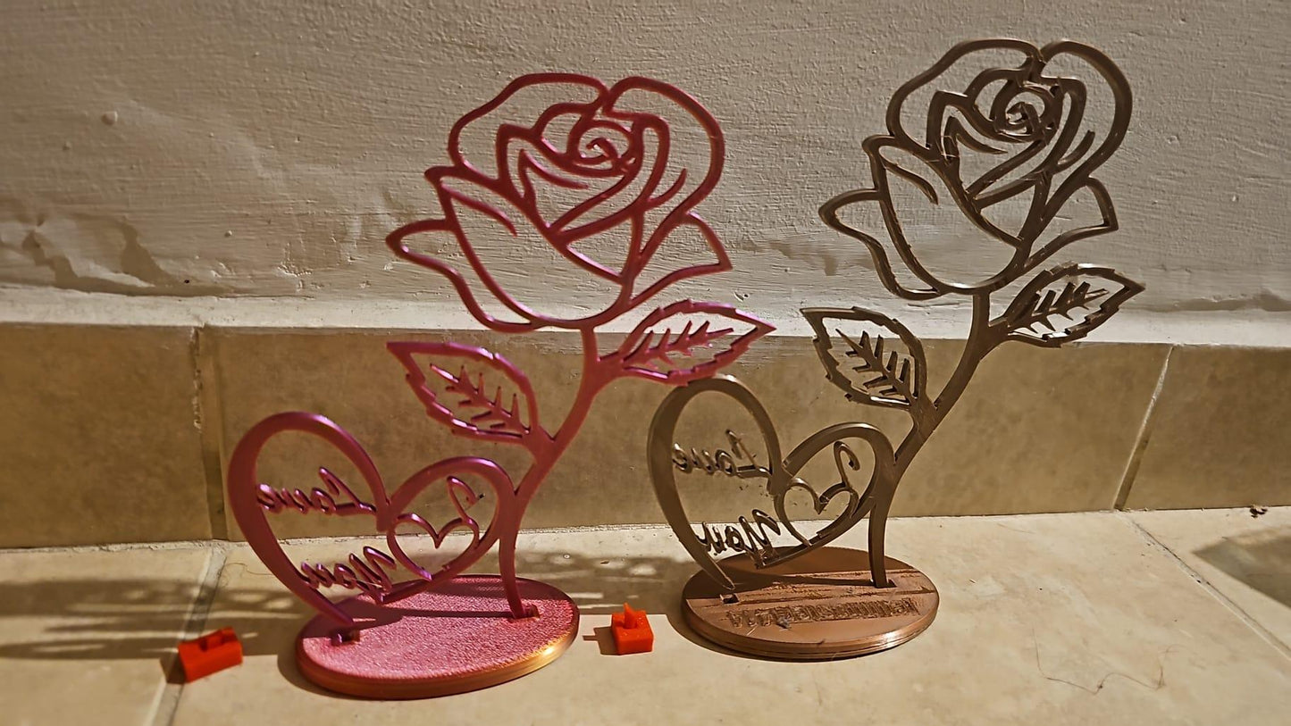 3D Rose “I Love You” Valentine Gift