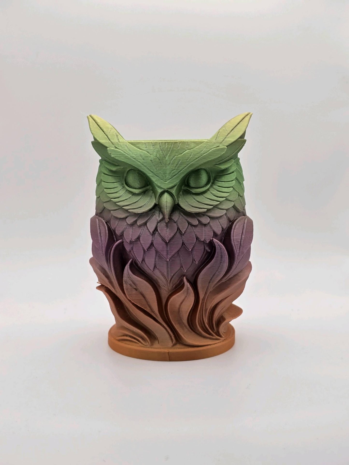 Unique Carved Owl Holder