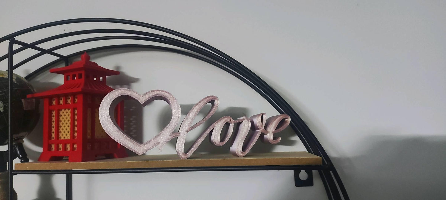 Valentine’s Day Shelf Decor
