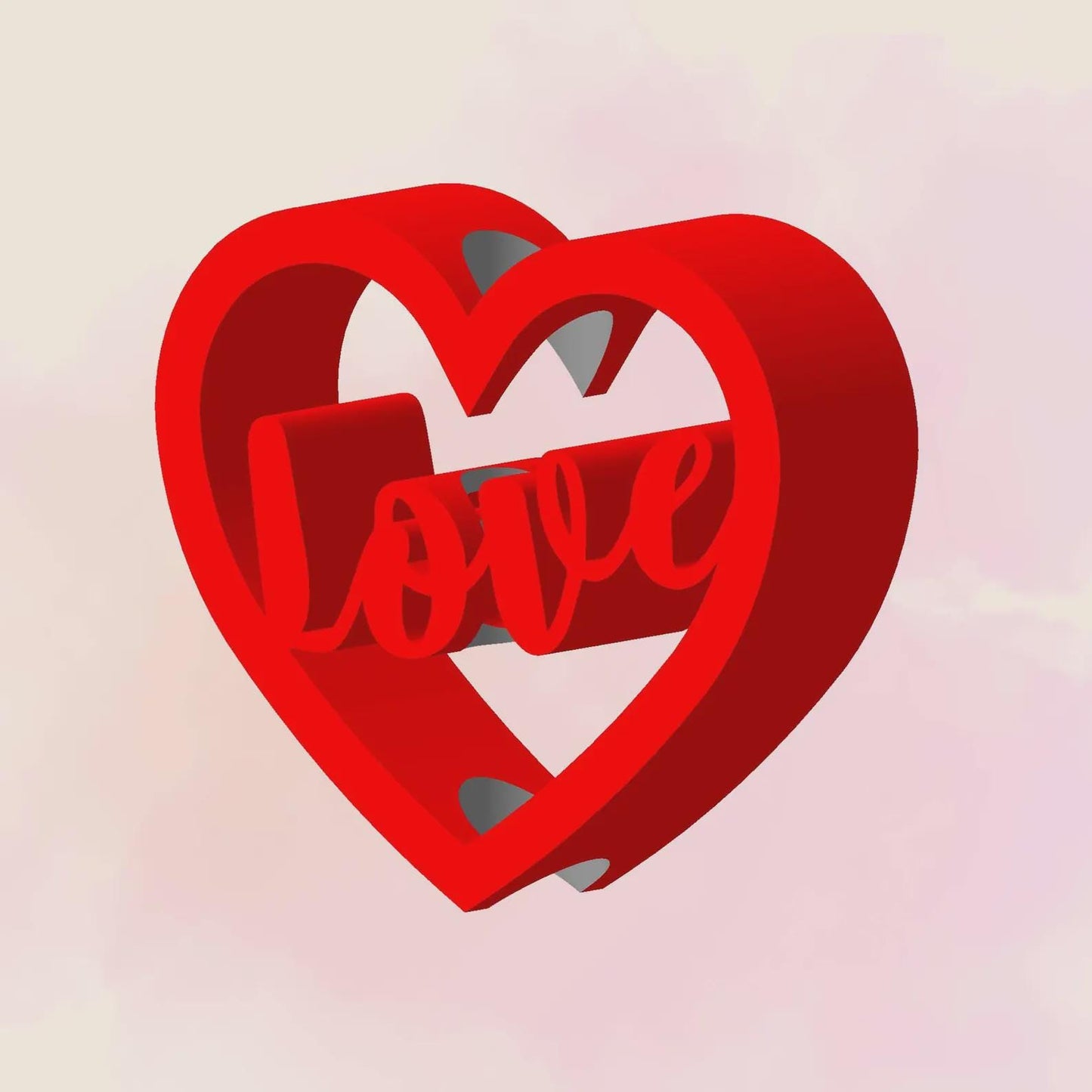 Love Heart, Straw Topper