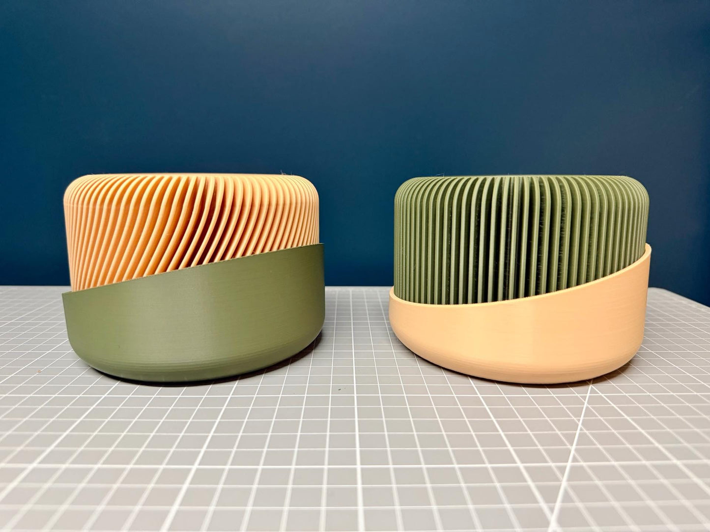 3D Printed Textured Flowerpot with Drainage