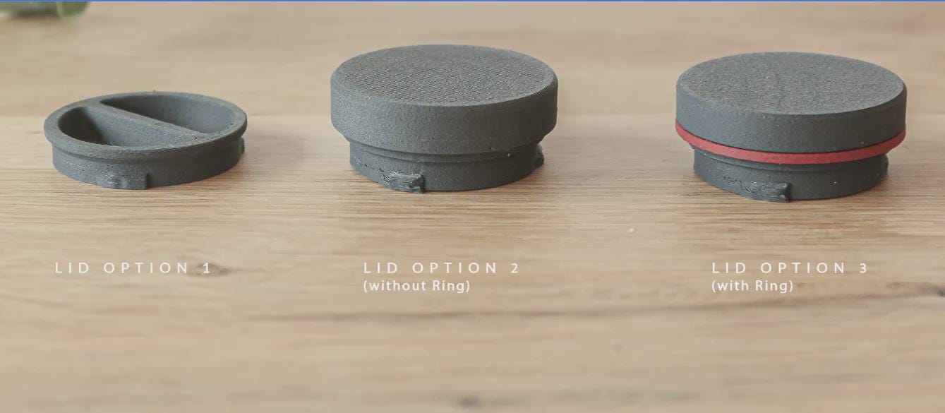 Textured Bathroom Canisters with Lids
