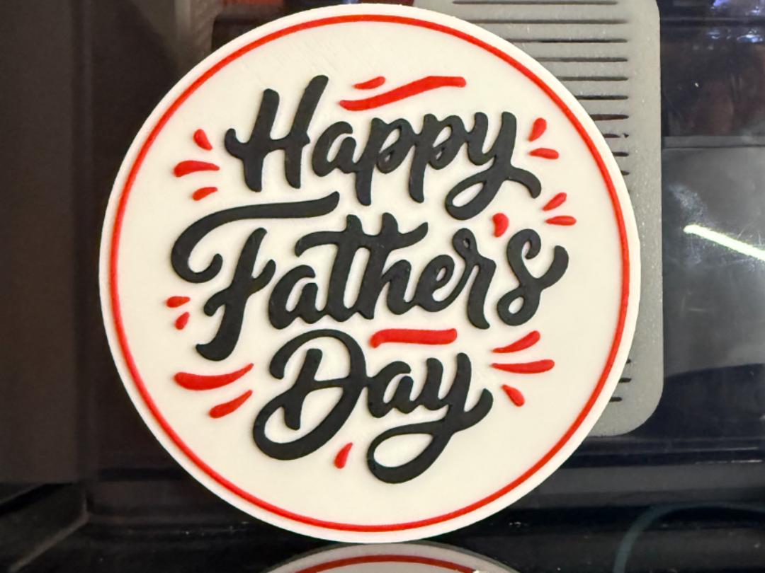 Funny Dad Coasters | 3D Printed Father’s Day Gift | Best Dad Ever | Drink Coasters for Dad
