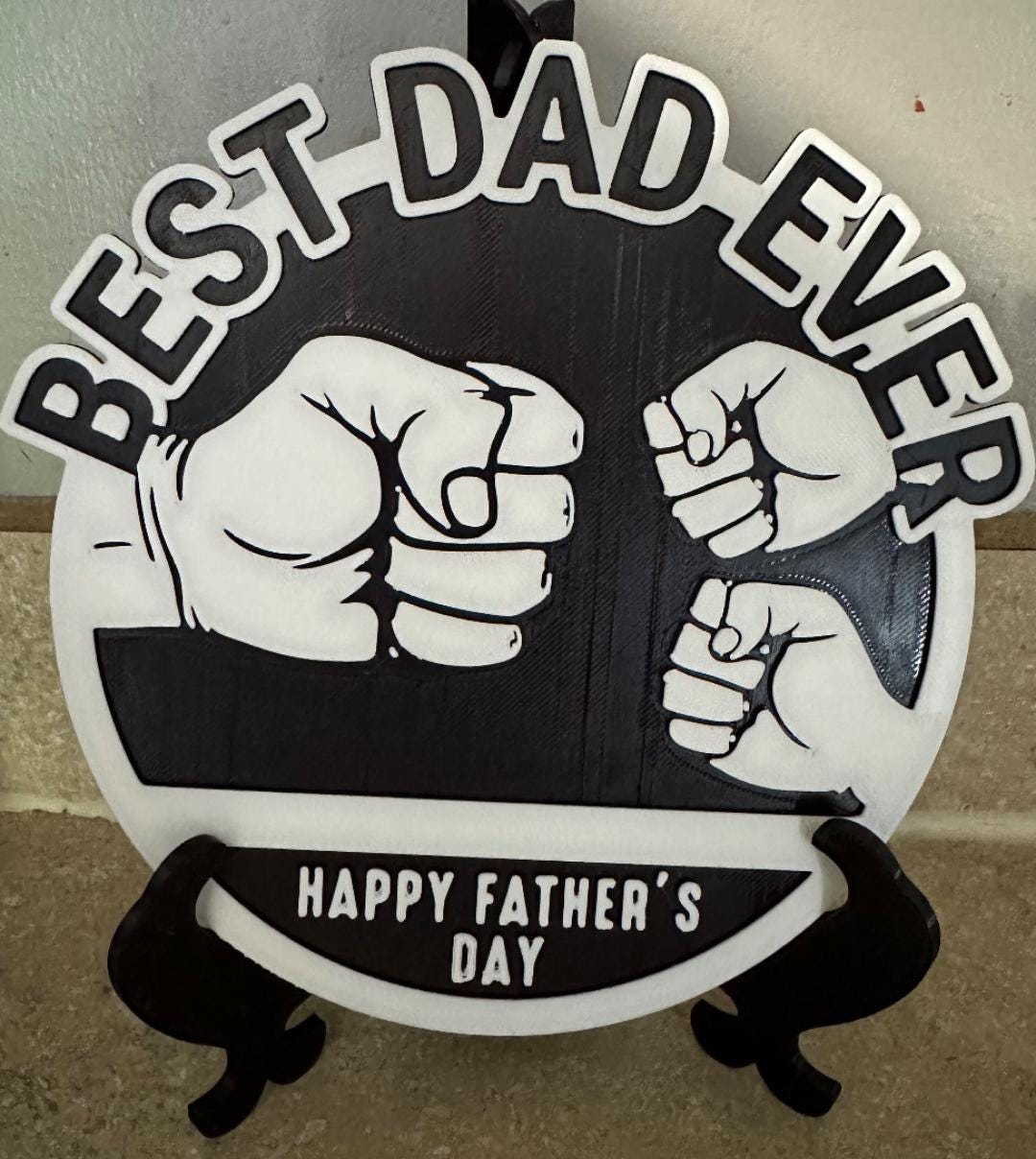 Funny Dad Coasters | 3D Printed Father’s Day Gift | Best Dad Ever | Drink Coasters for Dad