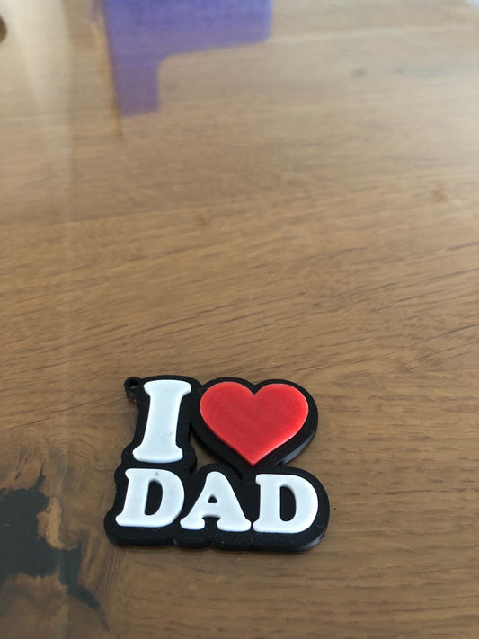 Father’s Day Keychain or Magnet for Dad | 3D Printed Dad Gift | Best Dad Ever | Funny & Sentimental Gift for Father