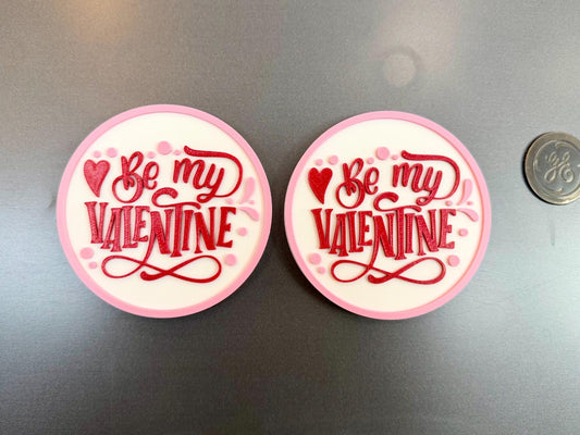 Valentine's Day Coasters | 3D Printed Coaster or Magnet (1 Coaster)