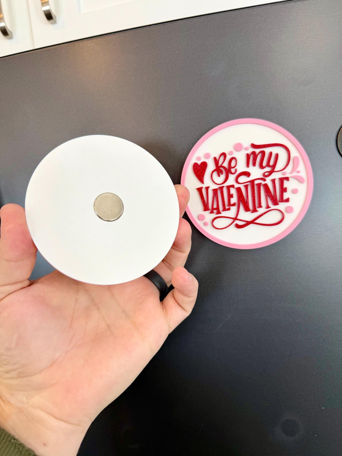 Valentine's Day Coasters | 3D Printed Coaster or Magnet (1 Coaster)