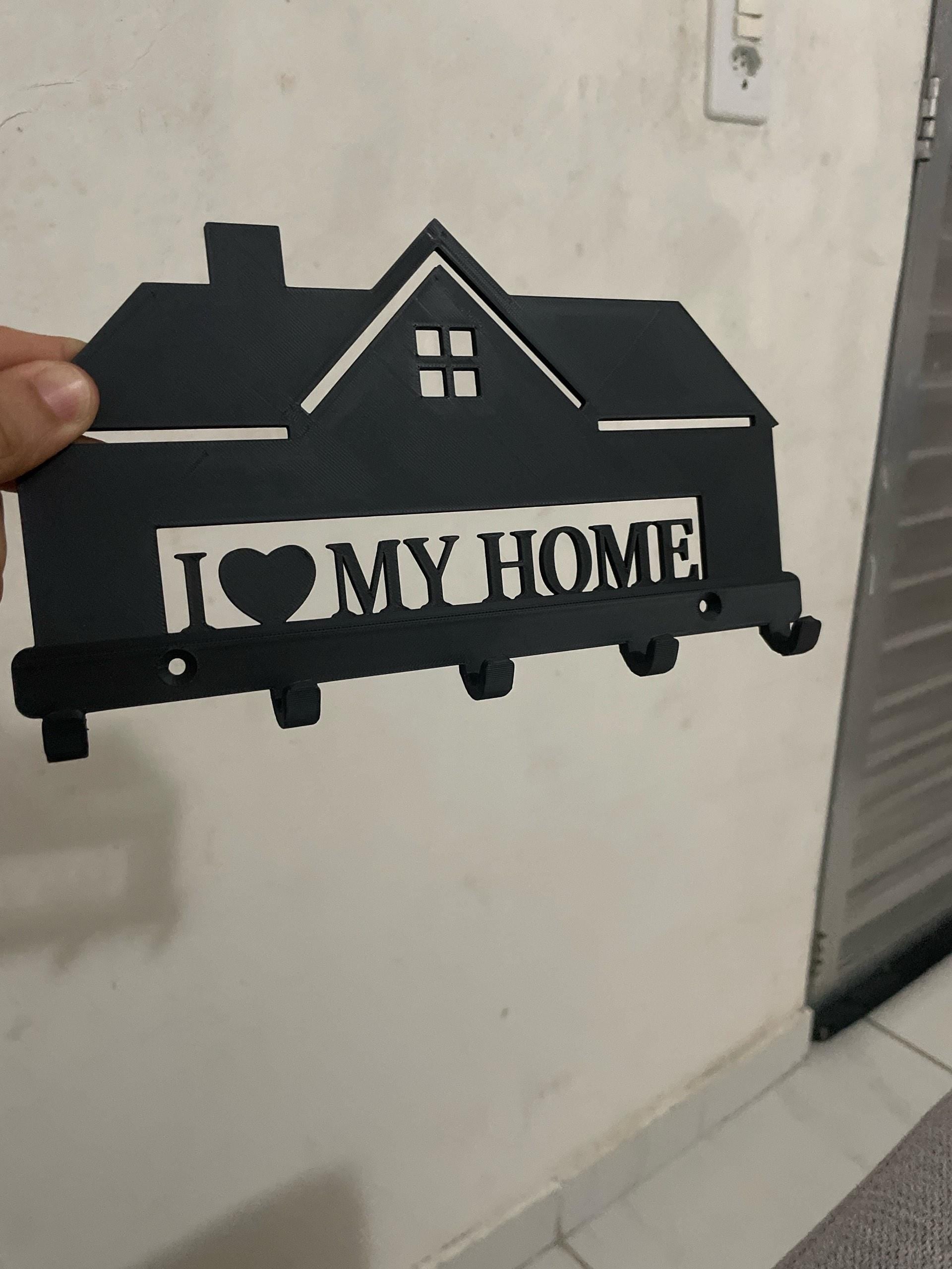 Custom CWall Mounted Key Holder with Shelf | 3D Printed Entryway Organizer | Modern Home Key Rack | Housewarming Gift