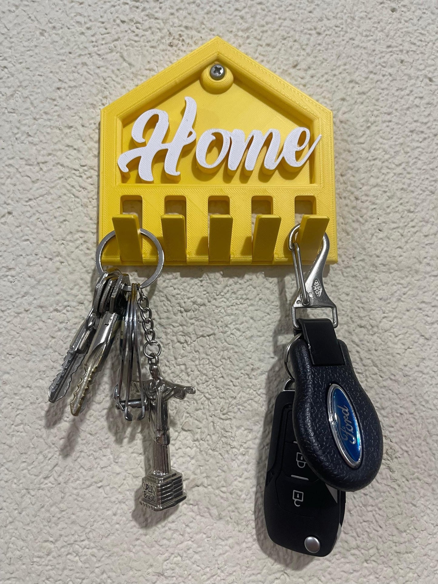 Custom CWall Mounted Key Holder with Shelf | 3D Printed Entryway Organizer | Modern Home Key Rack | Housewarming Gift