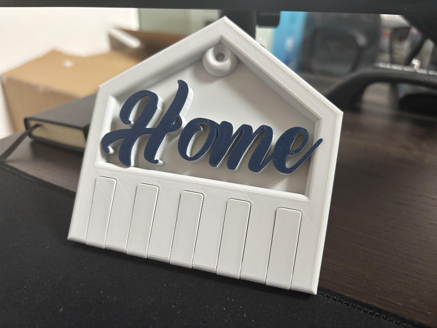 Custom CWall Mounted Key Holder with Shelf | 3D Printed Entryway Organizer | Modern Home Key Rack | Housewarming Gift