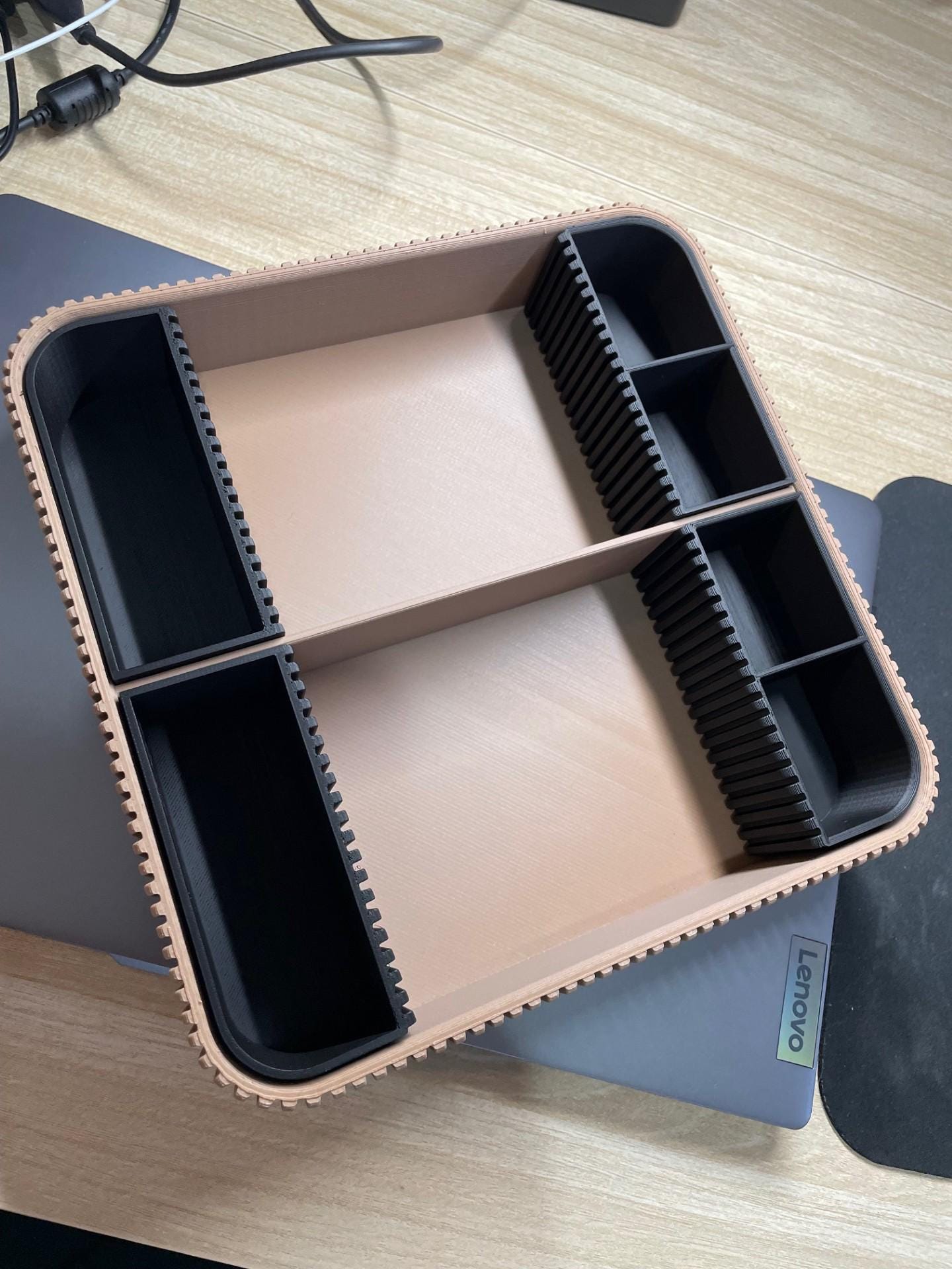 3D Printed Bathroom & Makeup Organizer | Modern Vanity Storage Tray | Desk, Office or Cosmetic Holder | Minimal Home Organization