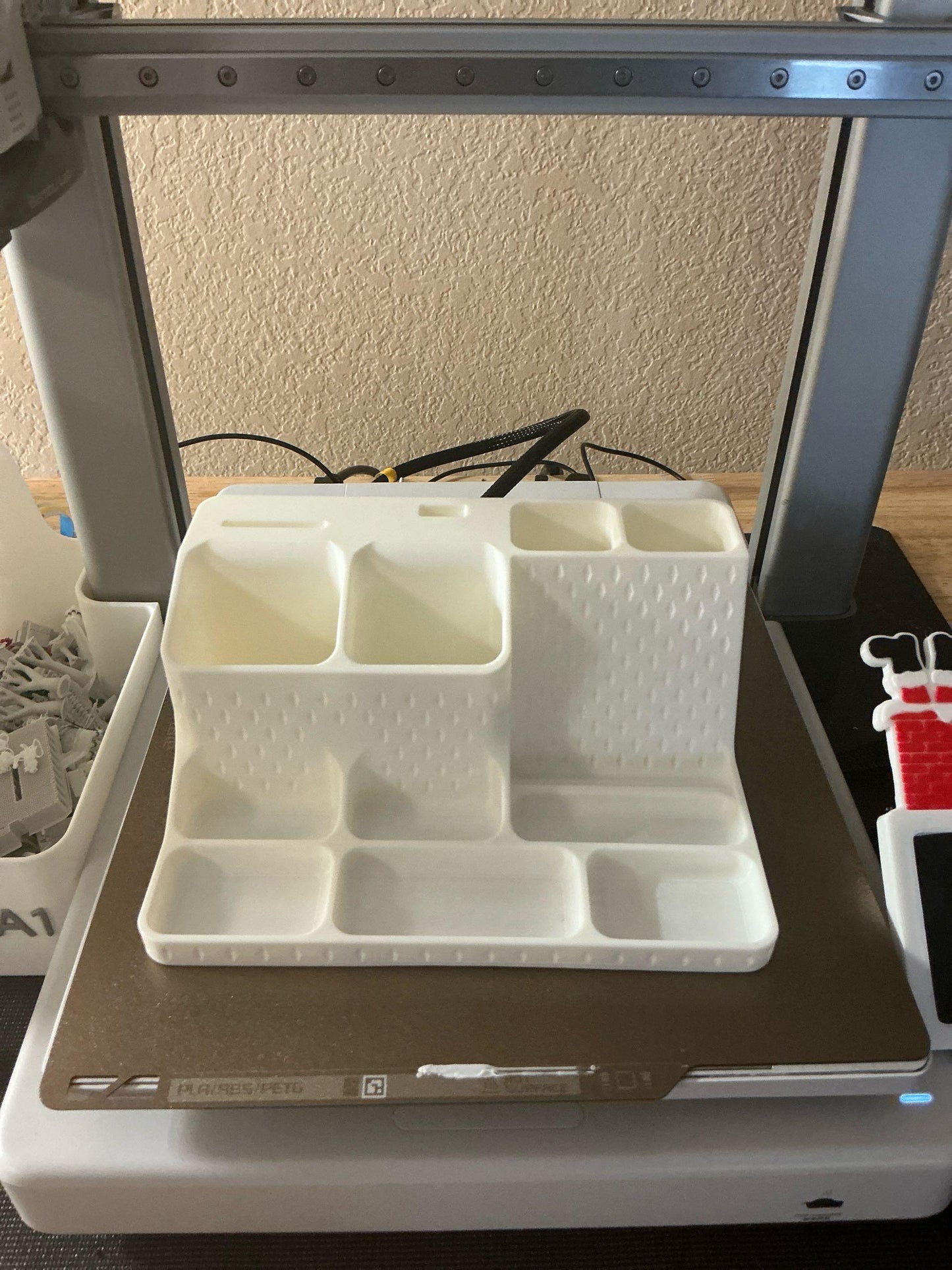 3D Printed Bathroom & Makeup Organizer | Modern Vanity Storage Tray | Desk, Office or Cosmetic Holder | Minimal Home Organization