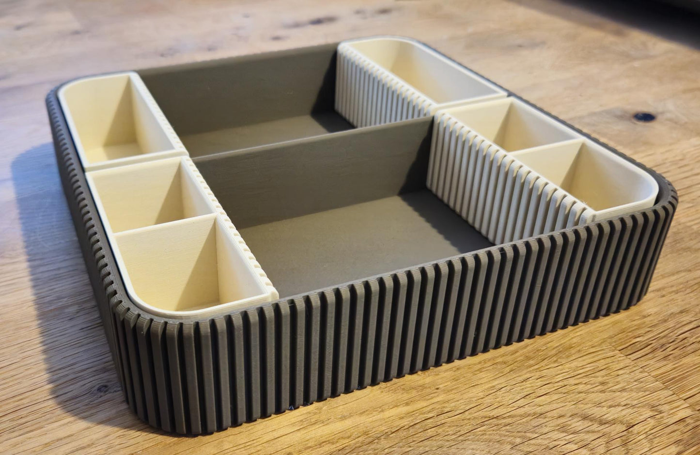 3D Printed Bathroom & Makeup Organizer | Modern Vanity Storage Tray | Desk, Office or Cosmetic Holder | Minimal Home Organization