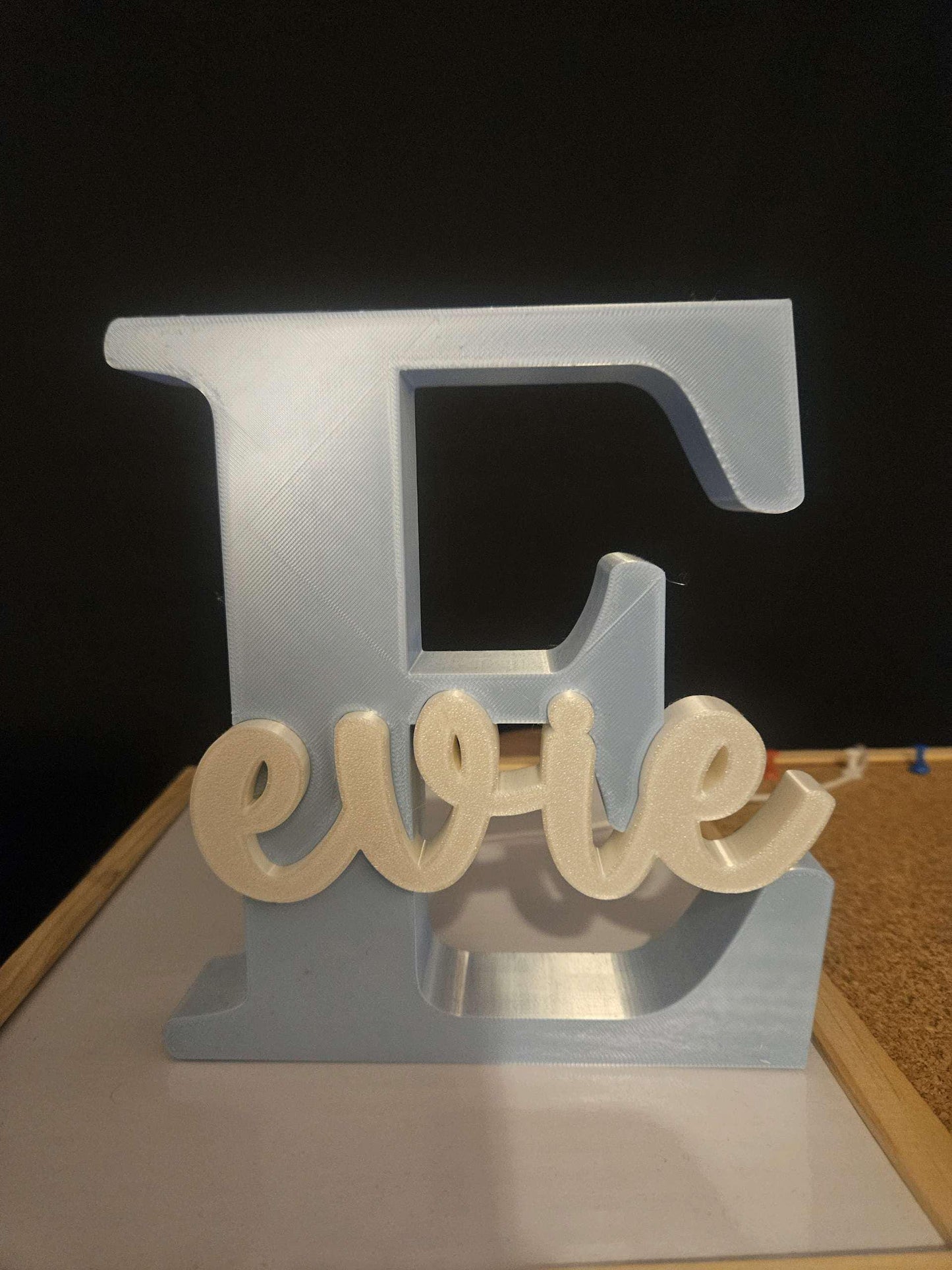 Personalized 3D Printed Name Sign | Custom Letter & Name Decor | Floral Initial, Script Art | Nursery, Wedding or Home Gift