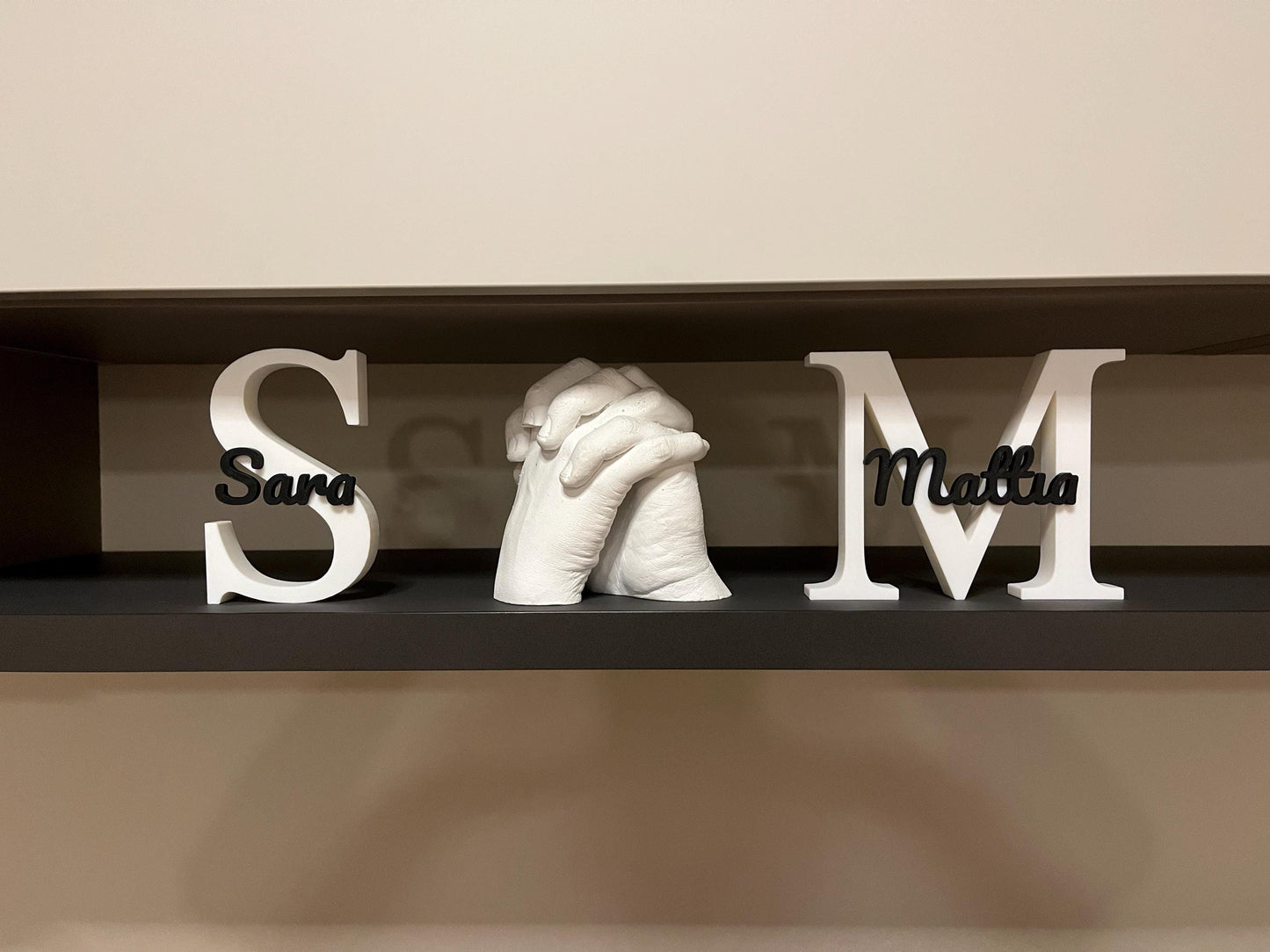 Personalized 3D Printed Name Sign | Custom Letter & Name Decor | Floral Initial, Script Art | Nursery, Wedding or Home Gift