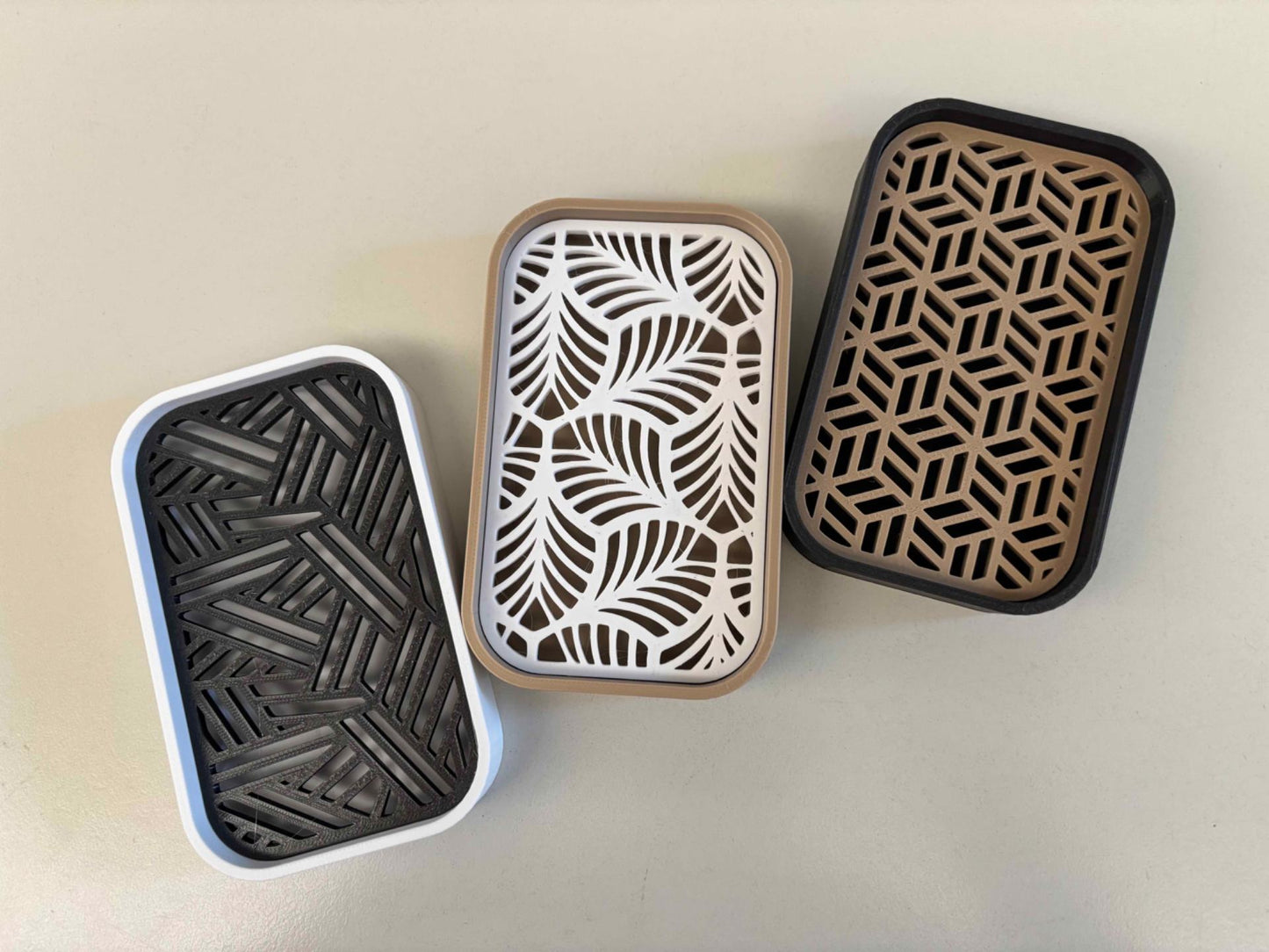 3D Printed Bar Soap Holder | Modern Drain Soap Dish | Quick-Dry Soap Saver | Minimalist Bathroom Decor | Custom Colors | Handmade