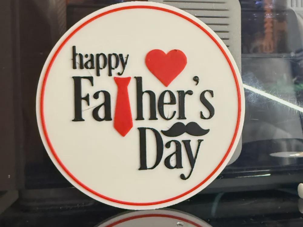 Funny Dad Coasters | 3D Printed Father’s Day Gift | Best Dad Ever | Drink Coasters for Dad