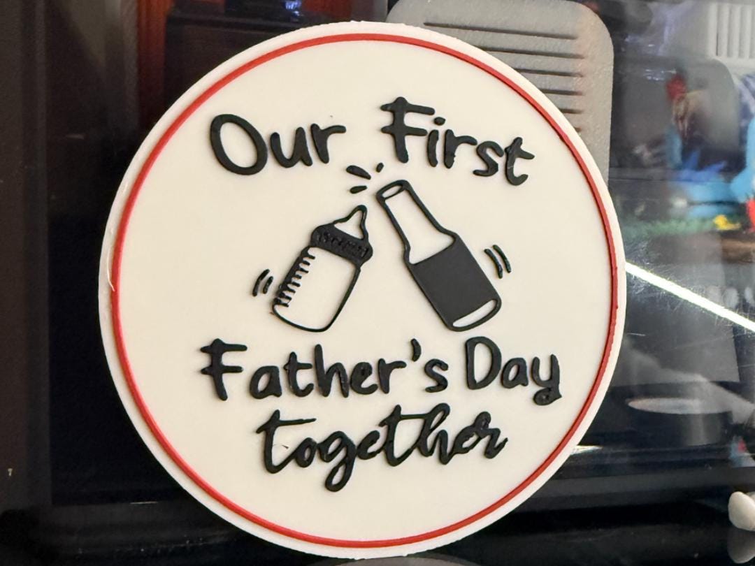 Funny Dad Coasters | 3D Printed Father’s Day Gift | Best Dad Ever | Drink Coasters for Dad