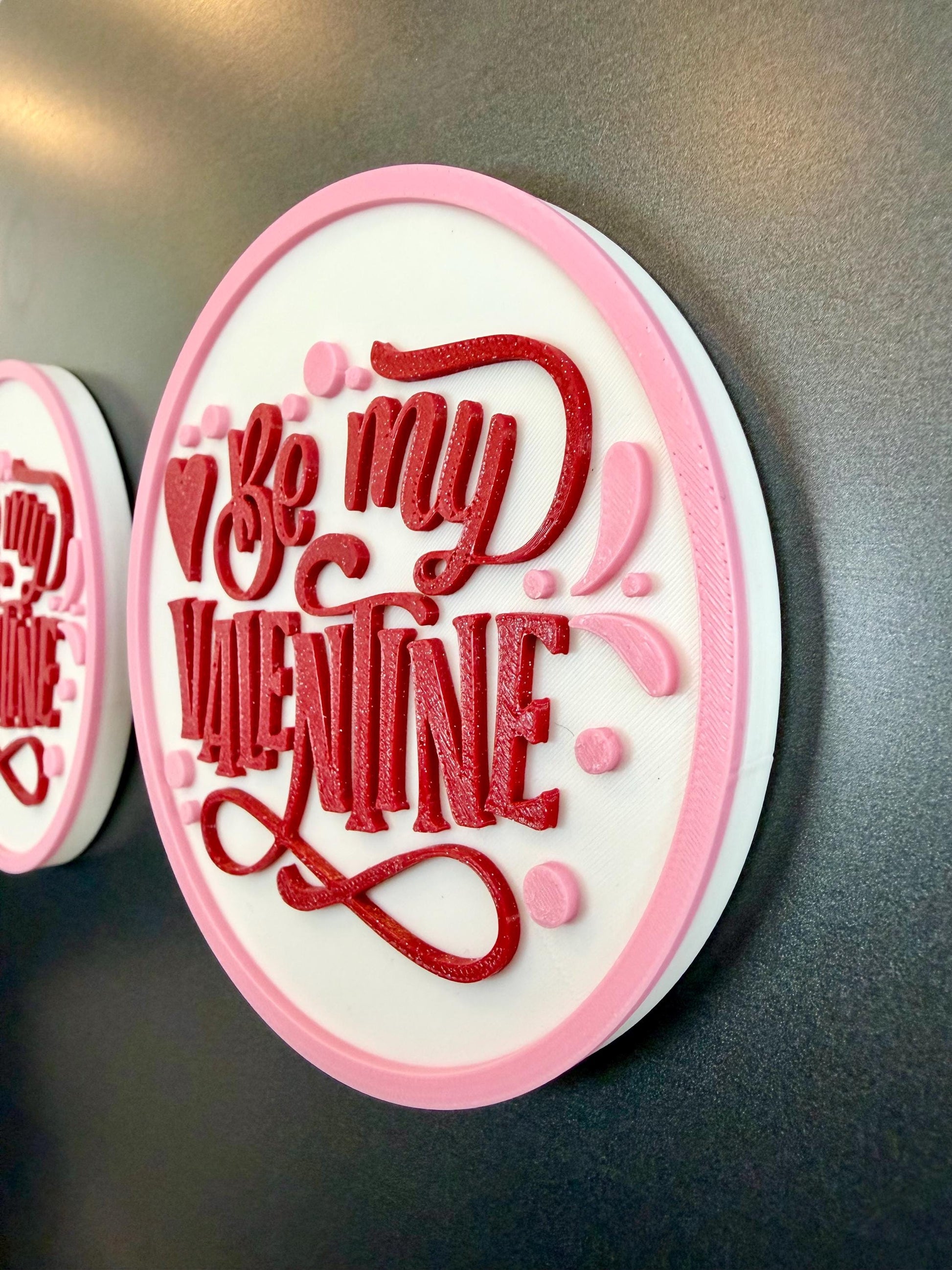 Valentine's Day Coasters | 3D Printed Coaster or Magnet (1 Coaster)