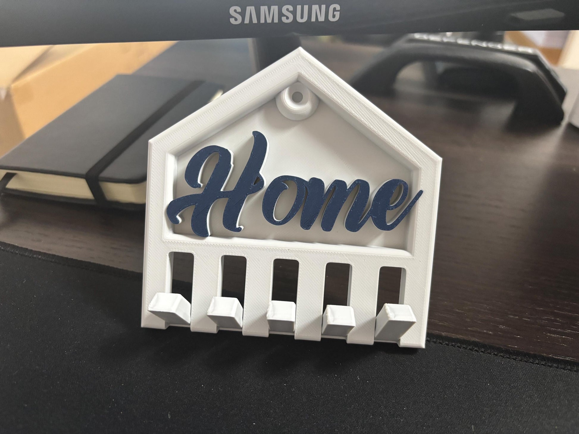 Custom CWall Mounted Key Holder with Shelf | 3D Printed Entryway Organizer | Modern Home Key Rack | Housewarming Gift