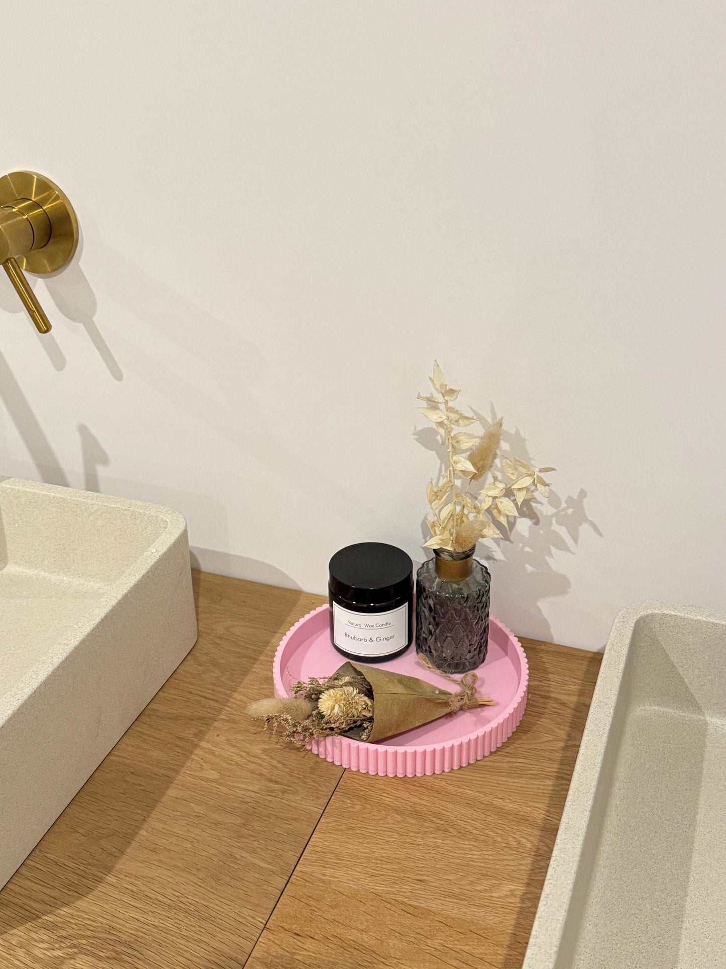 3D Printed Bathroom Organizer | Makeup & Vanity Storage Tray | Modern Cosmetic Holder | Countertop Organizer | Gift for Her