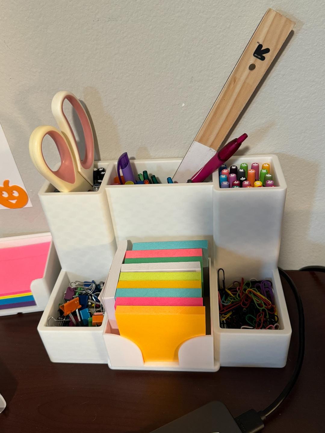 3D Printed Bathroom & Makeup Organizer | Modern Vanity Storage Tray | Desk, Office or Cosmetic Holder | Minimal Home Organization