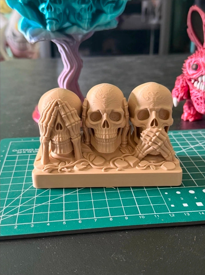 💀 Three Wise Skulls – See No Evil • Hear No Evil • Speak No Evil - Standard