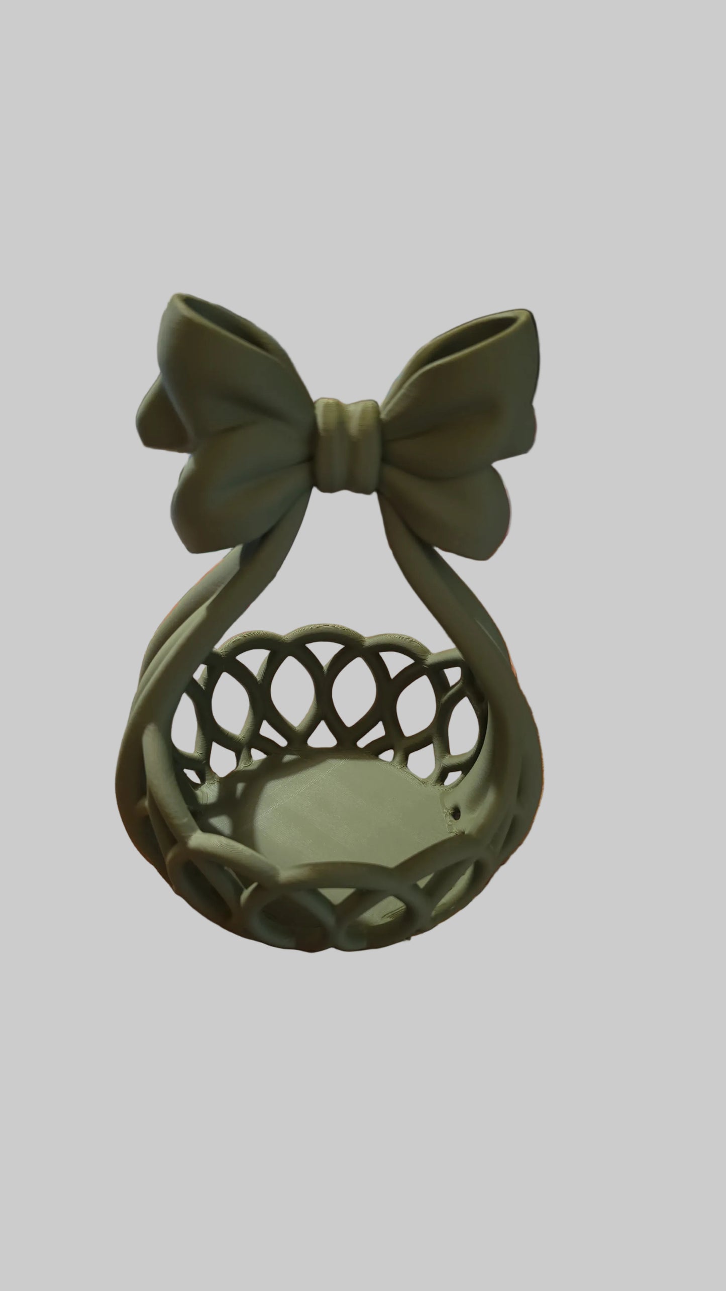 3D Printed Elegant Bow Basket