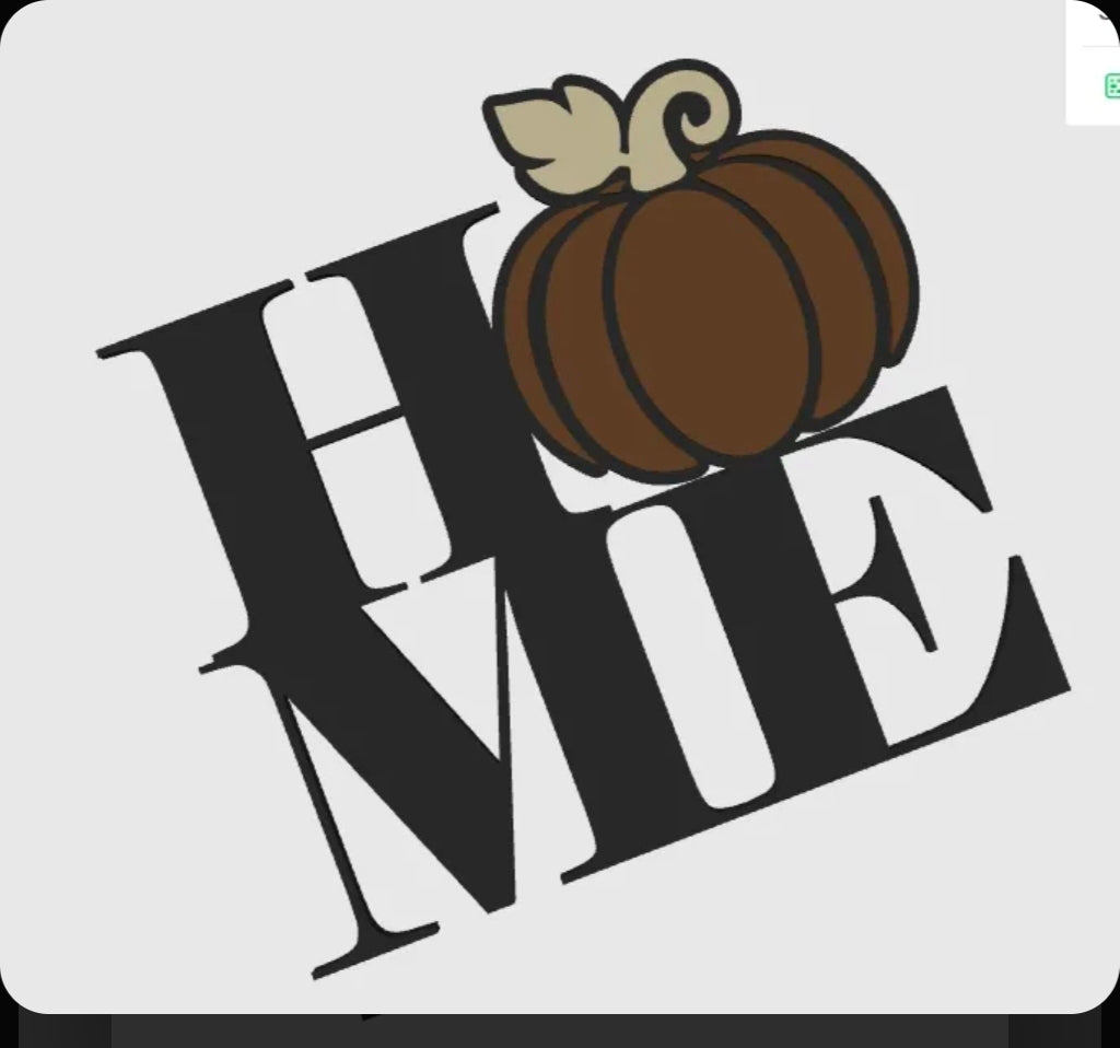 HOME Pumpkin Wall Décor Sign