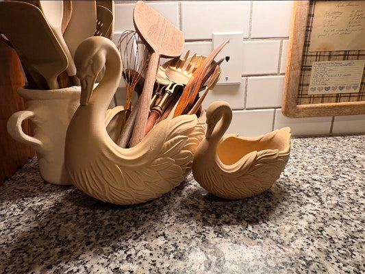 Elegant Swan Utensil Holder